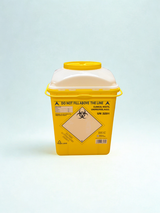 10 Litre White Clinical Sharps Container  (Disposal)