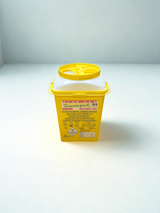 3 Litre White Clinical Sharps Container  (Disposal)