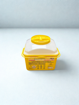 5 Litre White Clinical Sharps Container