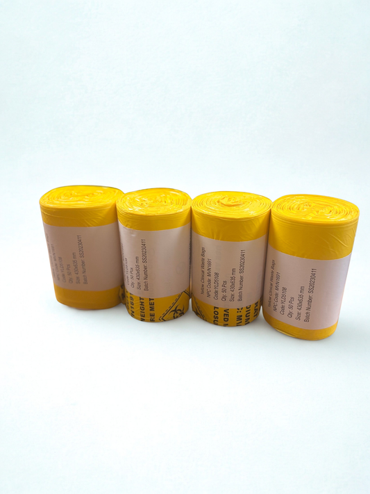 Small UN Clinical Waste Bags (4 rolls of 50)